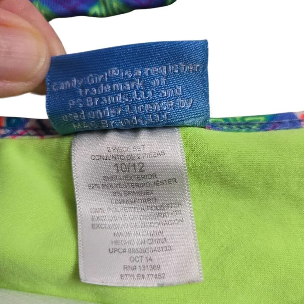 Candy Girl tankini swimsuit bikini L10/12